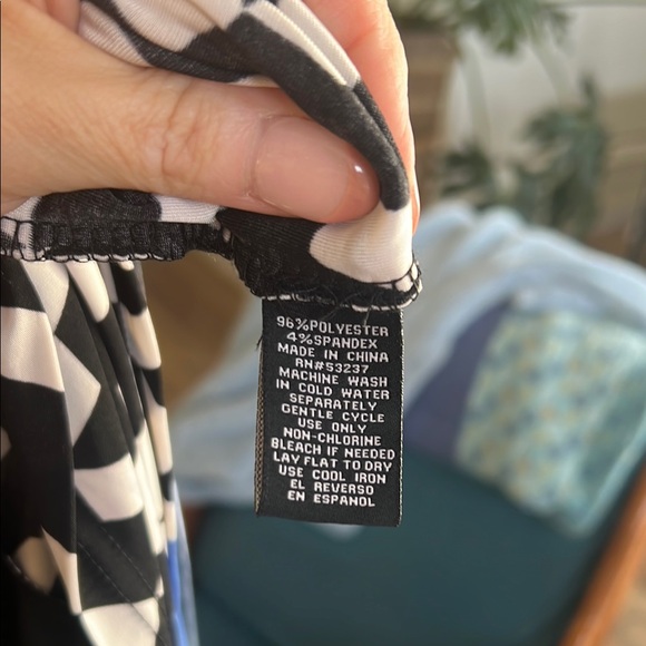 Unique Spectrum Blue Sheath Dress with 3/4 Sleeves and Crew Neck - Picture 6 of 6